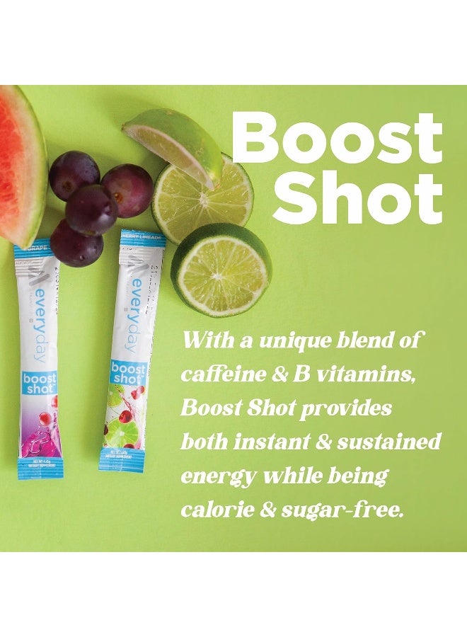 TransformHQ Boost Shot Powder Drink Stick Packets, Peach Mango, 7 Pack, Energy Supplements - Image 3